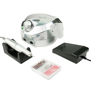 Фрезер для маникюра зеркальный глянец ZS-601 65W 45000об Серебро №3